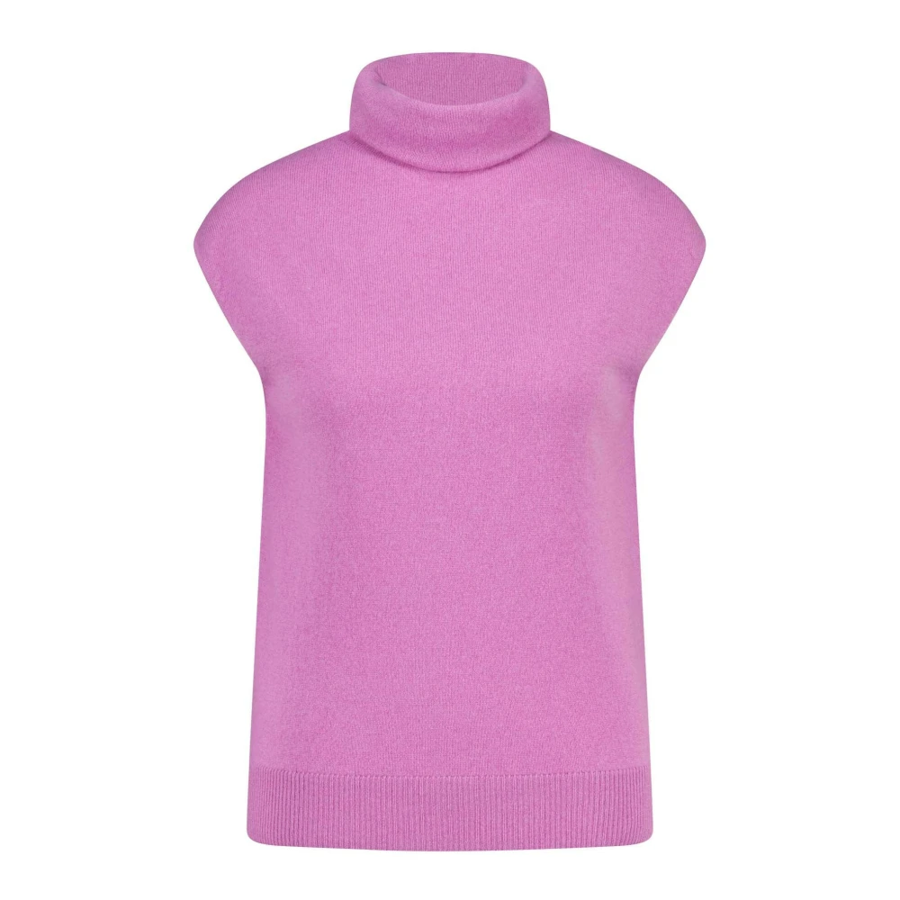 Hemisphere Kasjmier Rolhals Trui Pink Dames