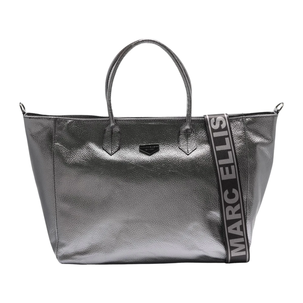 Marc Ellis Zilveren Shopper met Metalen Details Gray Dames