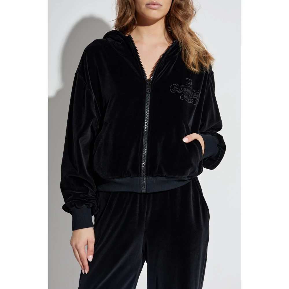 Dolce & Gabbana Sweatshirt met logo Black Dames