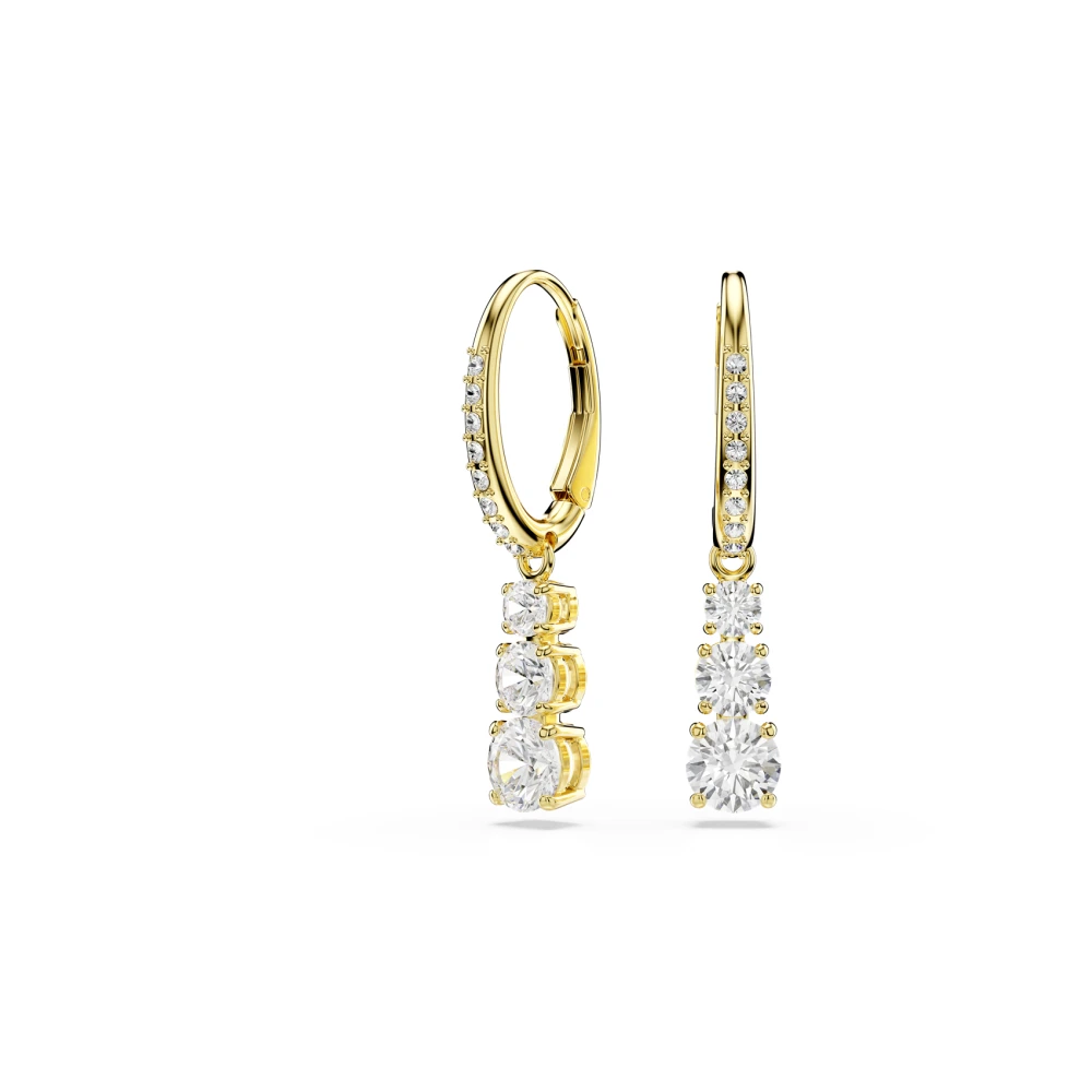 Swarovski Donna Giallo - Orecchini In Cristallo E Oro Scelta Elegante - Accessories - One Size