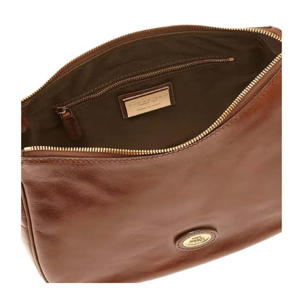 The Bridge Bruine Leren Schoudertas Elegant Ontwerp Brown Dames