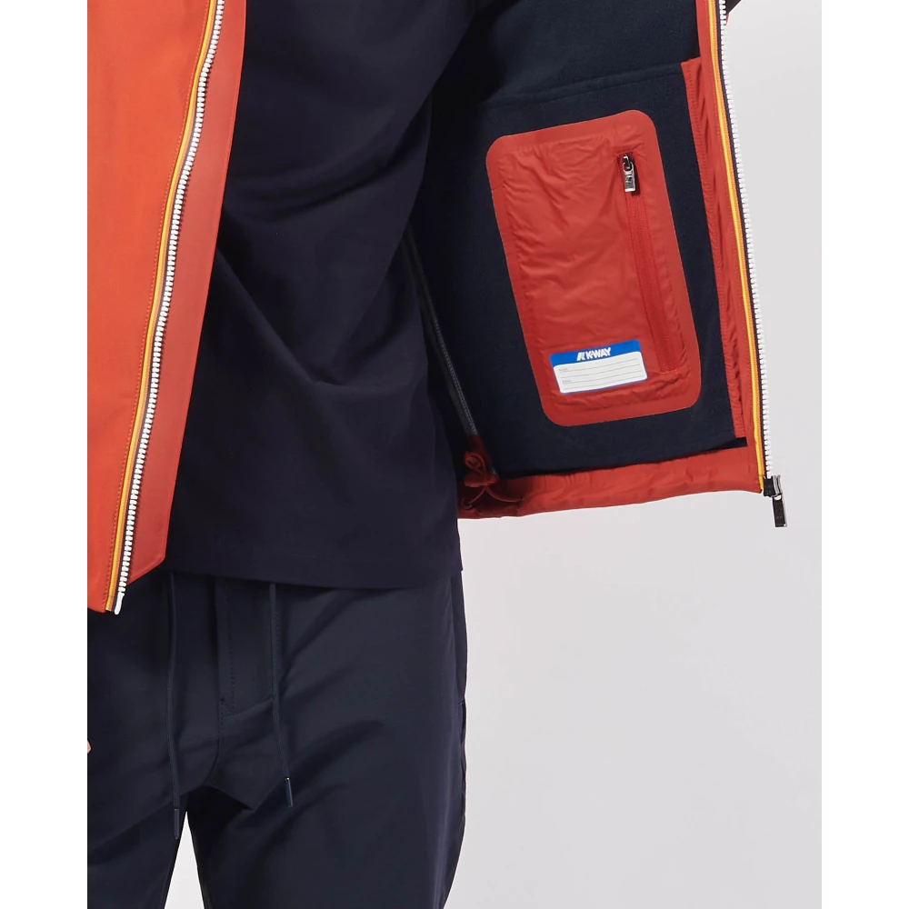 K-way Rode Urban Slim Jas Waterdicht Winddicht Red Heren