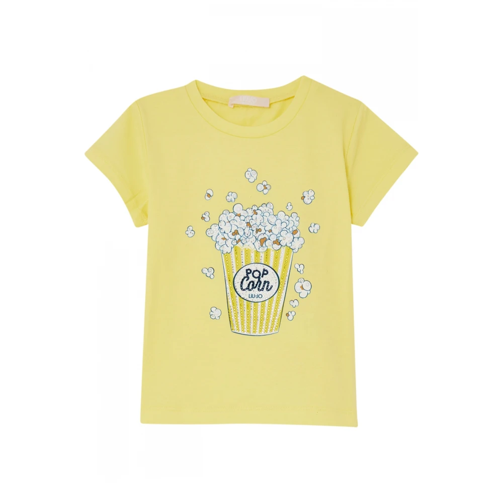 Liu Jo Vrouw Geel T-Shirt Met Korte Mouwen