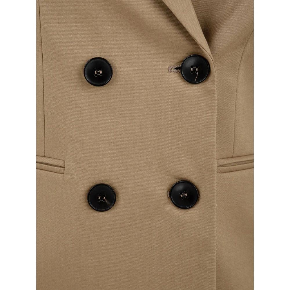 Douuod Woman Bruine Jas met Fenicottero Model Brown Dames