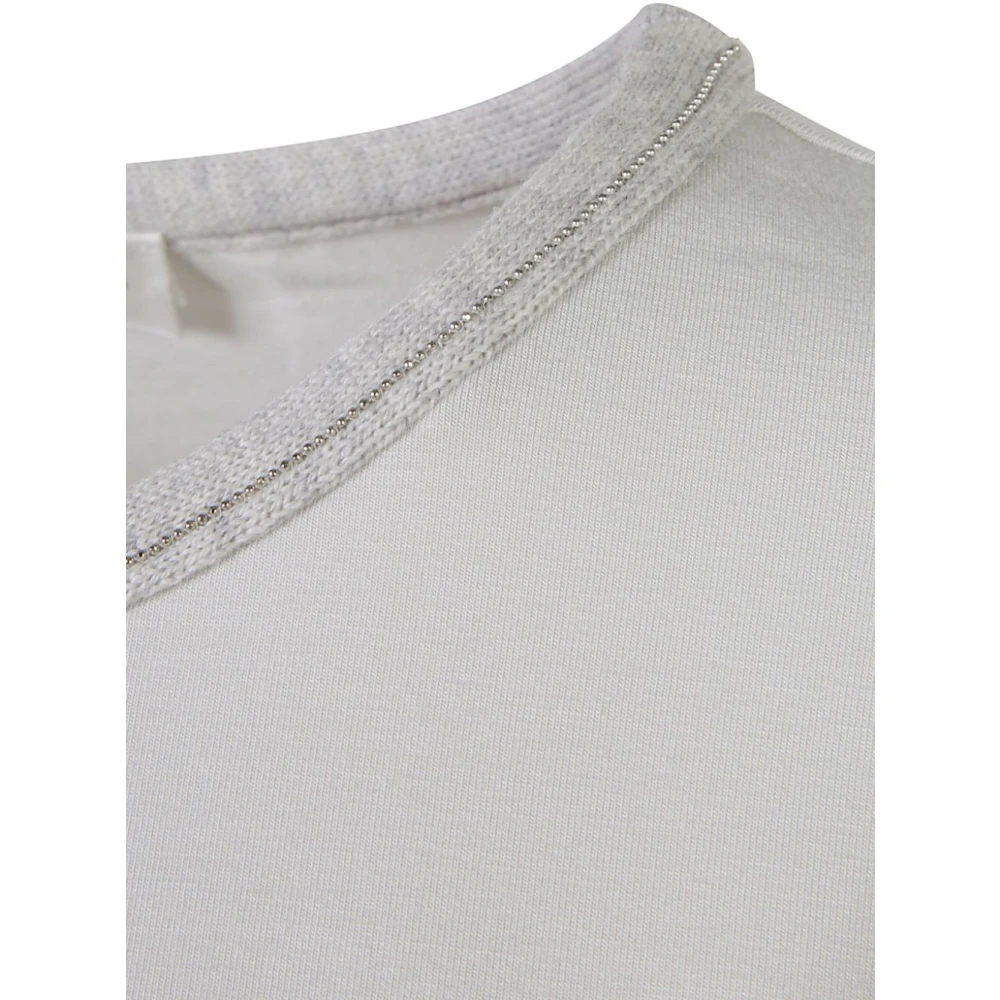 Le Tricot Perugia Grijze T-shirts en Polos Gray Dames