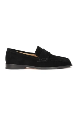 Svart mocka loafers