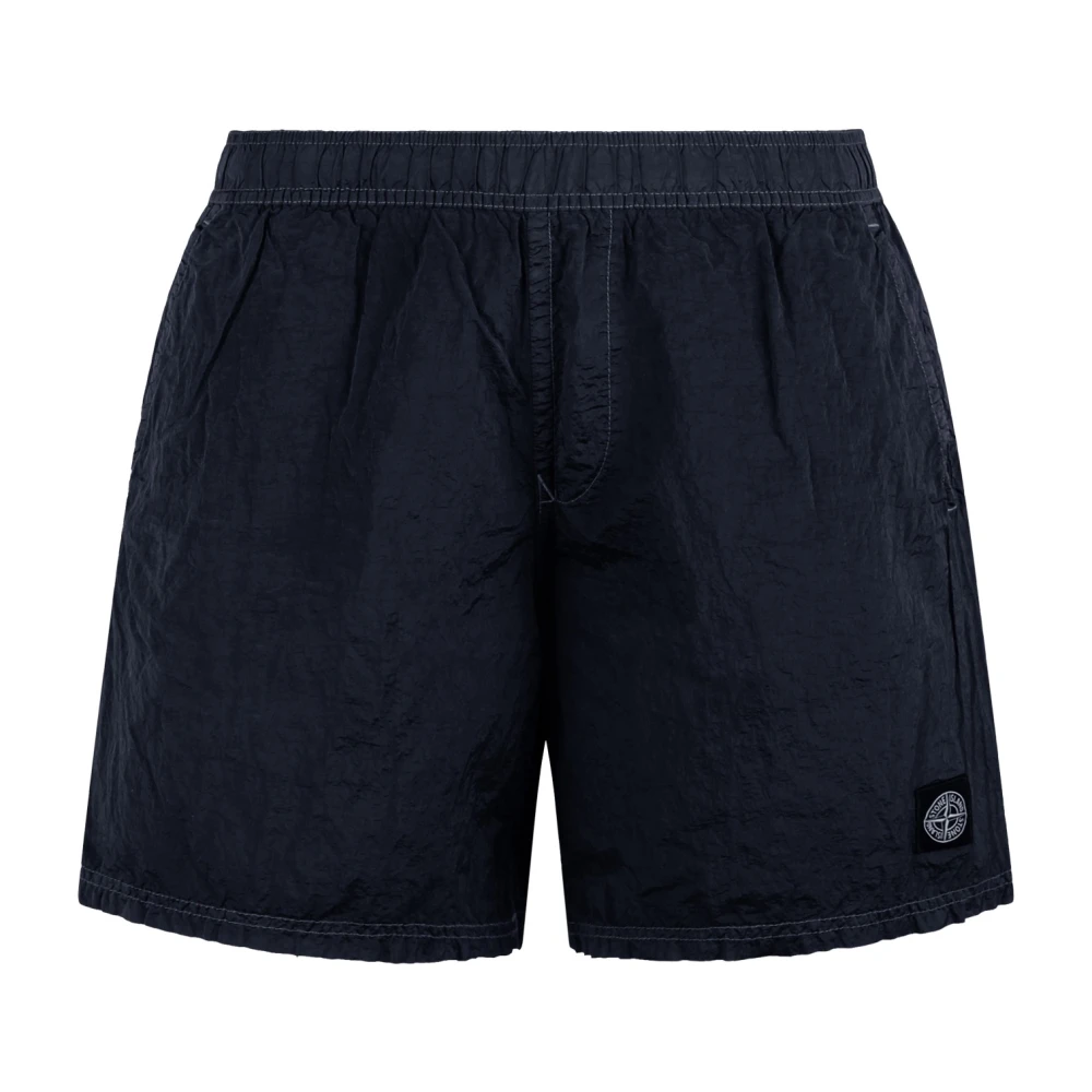 Stone Island Nylon Sports Swim Shorts Ss25 Blue Heren