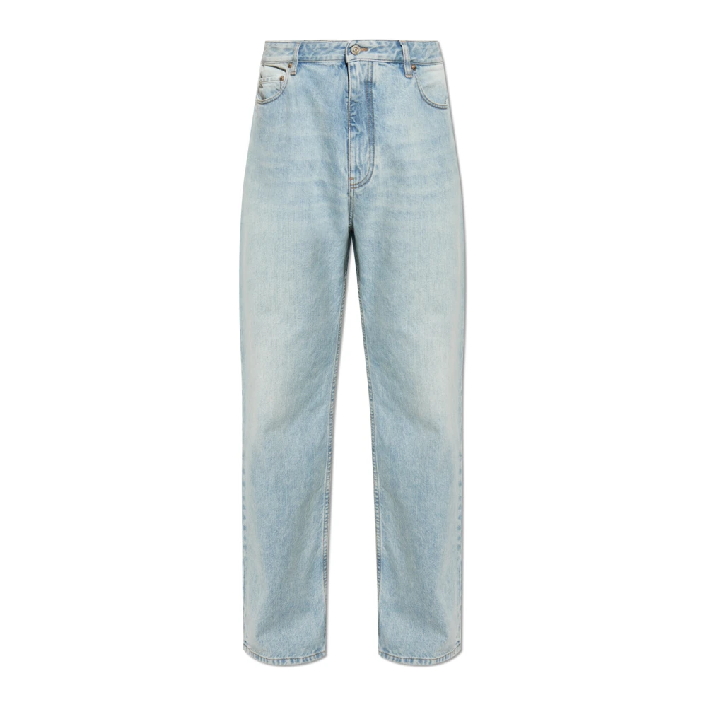 Balenciaga Jeans met Vintage Effect Blue Heren