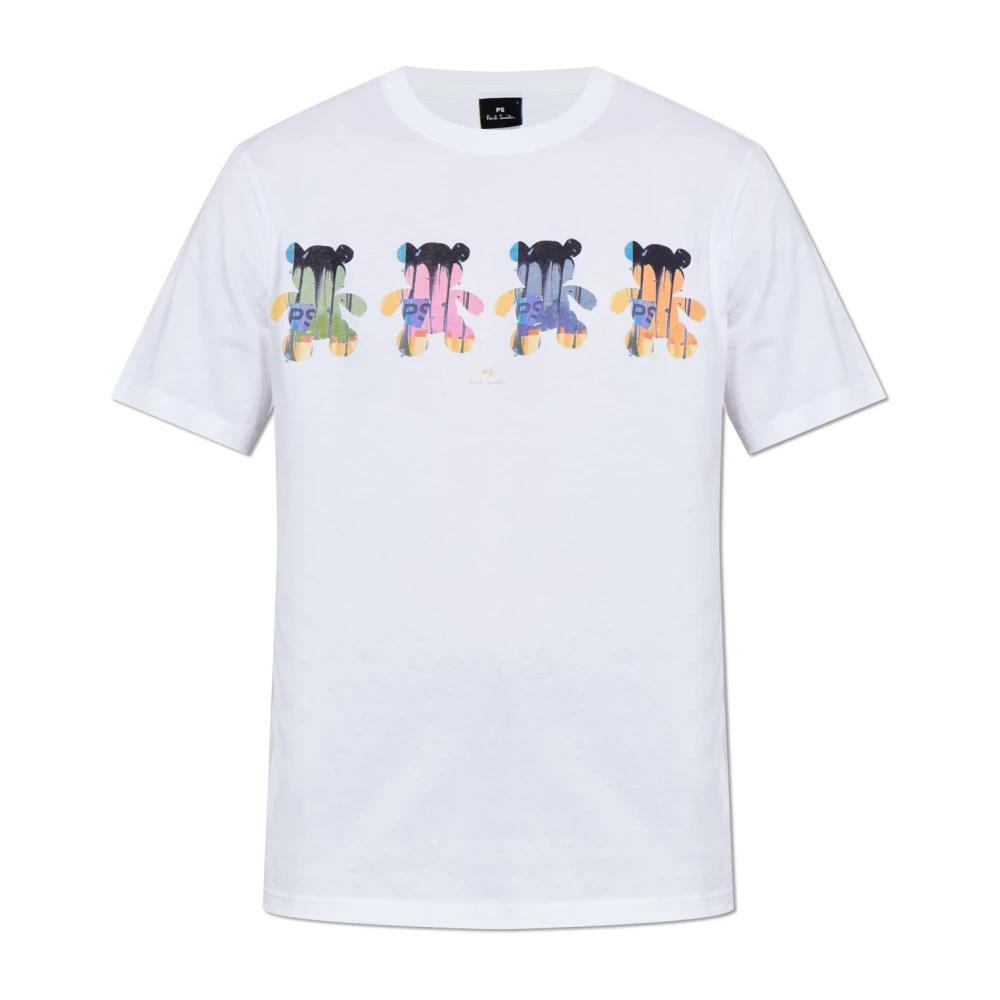 PS By Paul Smith T-shirt med tryck White, Herr