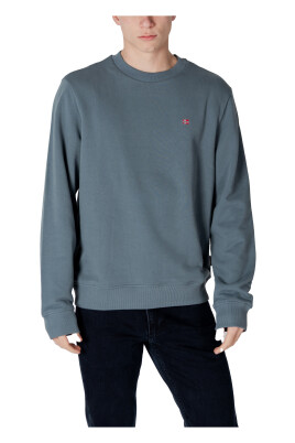 sweatshirt-en-coton-vert-pour-homme