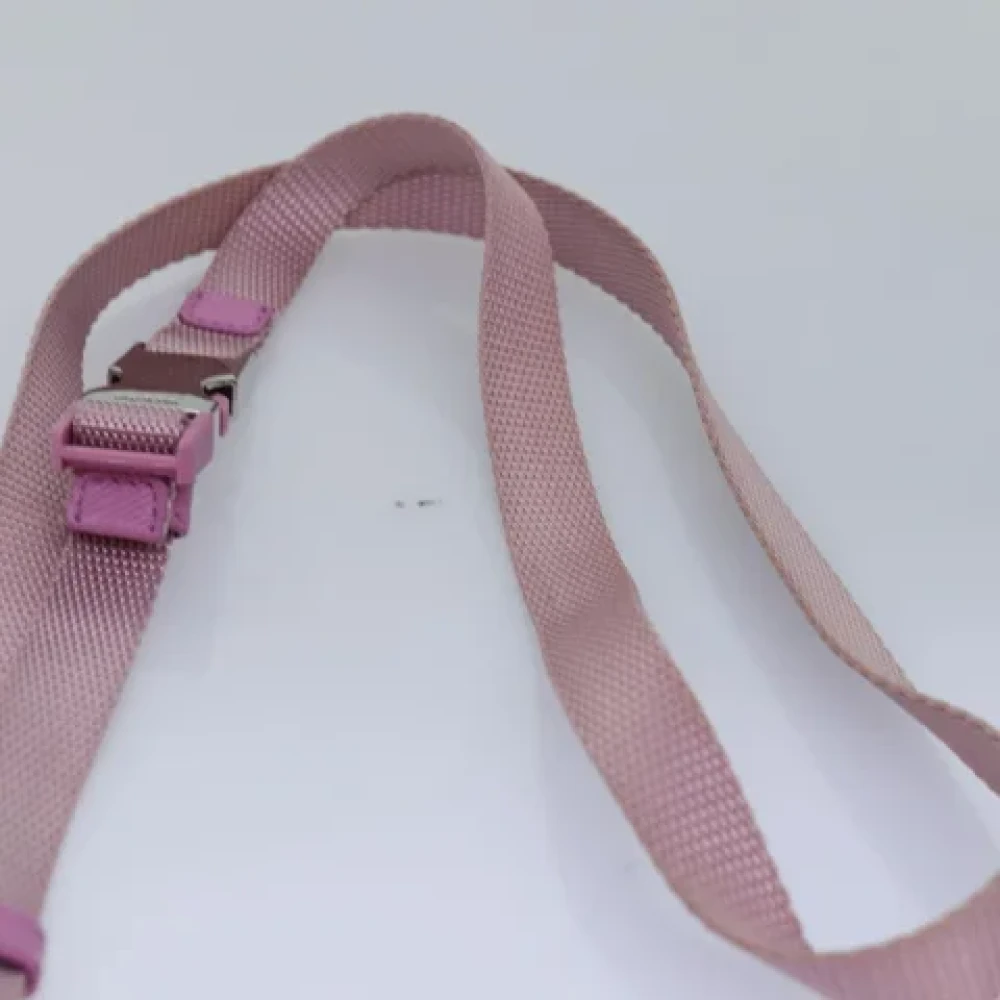 Prada Vintage Pre-owned Nylon pouches Pink Dames