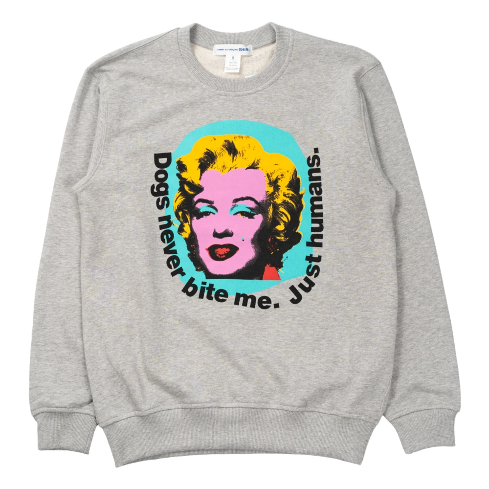 Comme des Garçons Katoen Grijs Sweatshirt Gray Heren