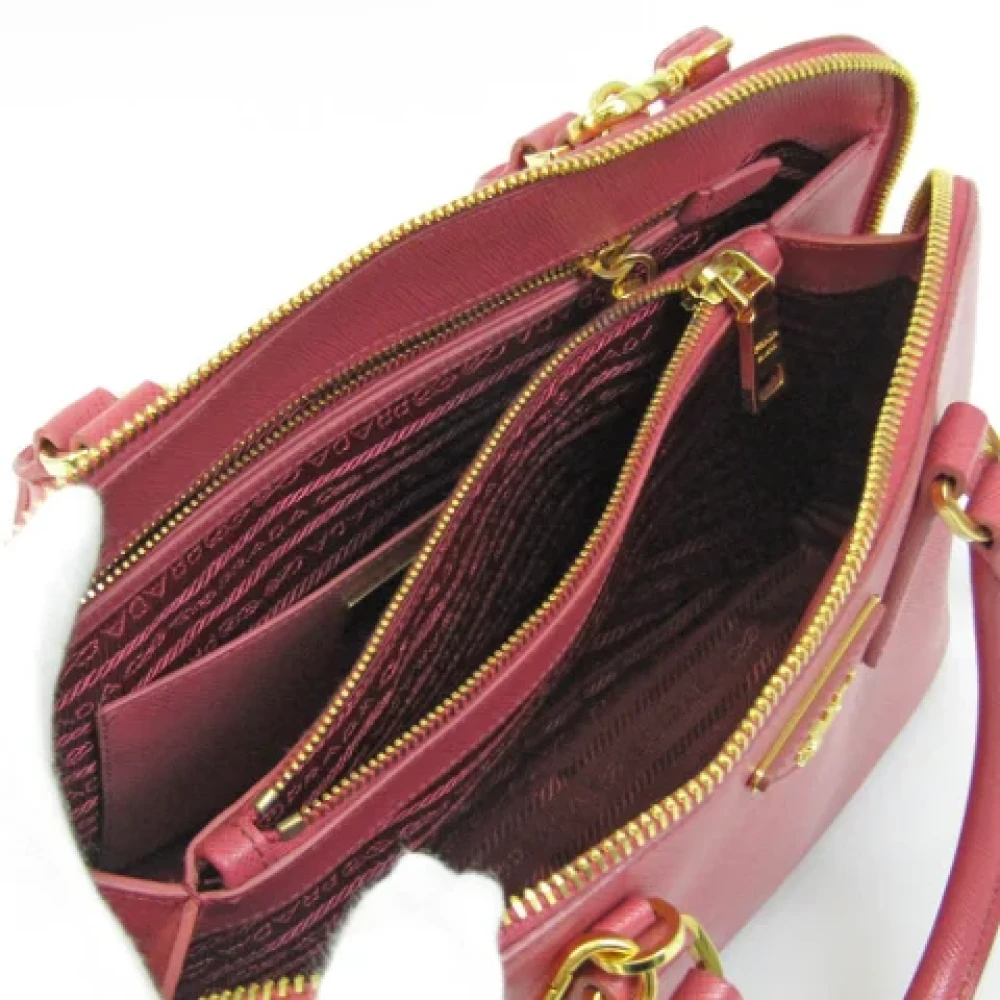 Prada Vintage Pre-owned Leather shoulder-bags Pink Dames