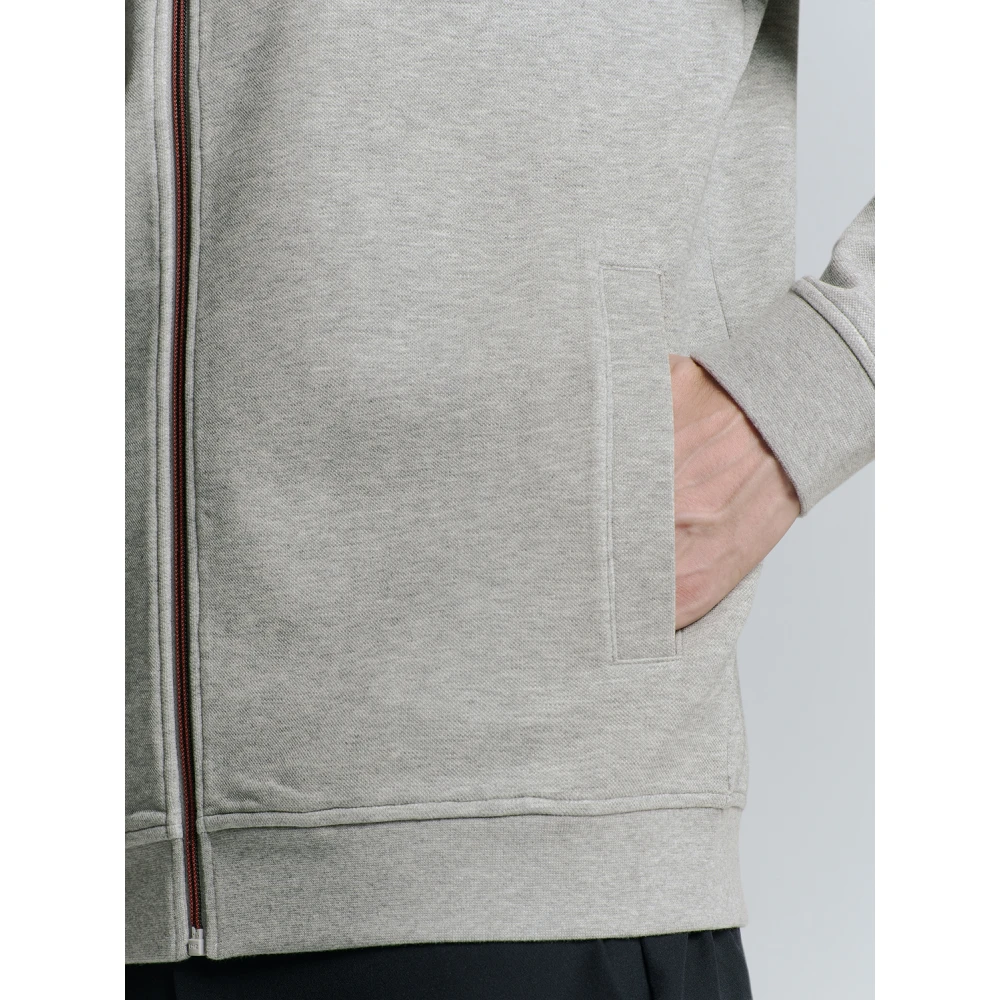 No Excess Piqué Bomber Rits Jas Gray Heren