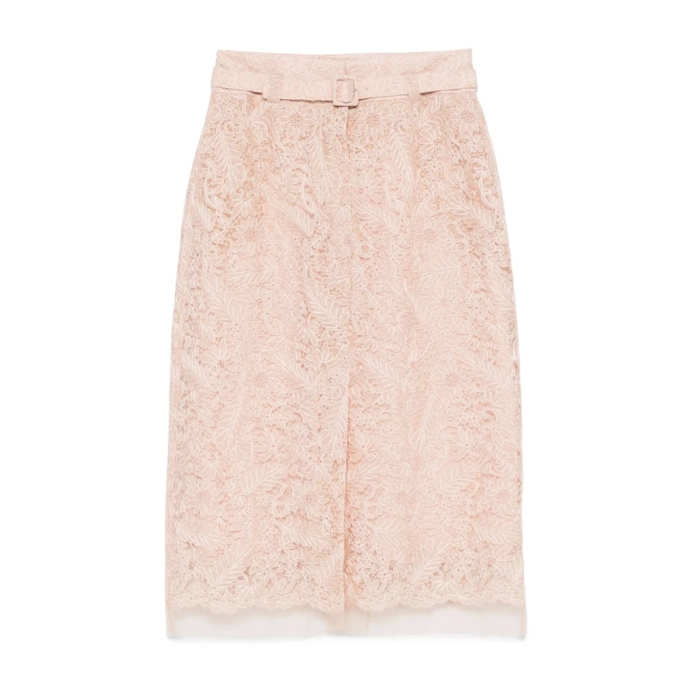Ermanno Scervino Roze Rok met Riemlussen Pink Dames