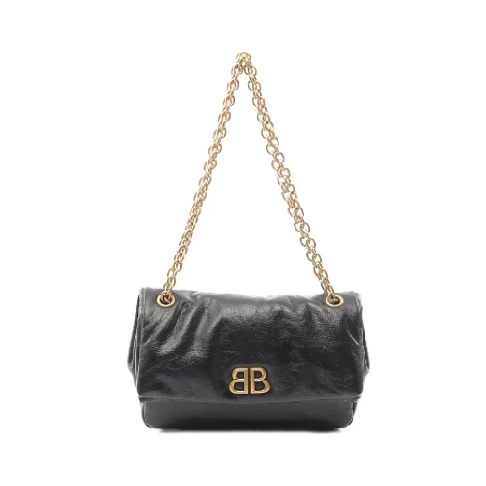 Balenciaga Vintage Pre-owned Leather crossbody-bags Black Dames