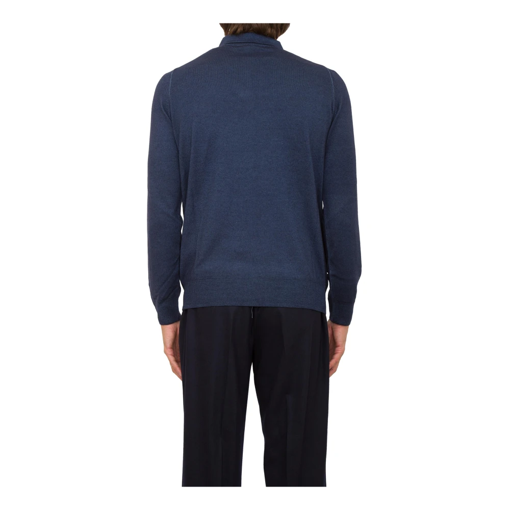 ETRO Blauw Polo Shirt Blue Heren