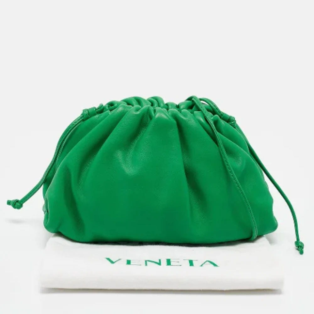 Bottega Veneta Vintage Pre-owned Leather pouches Green Dames