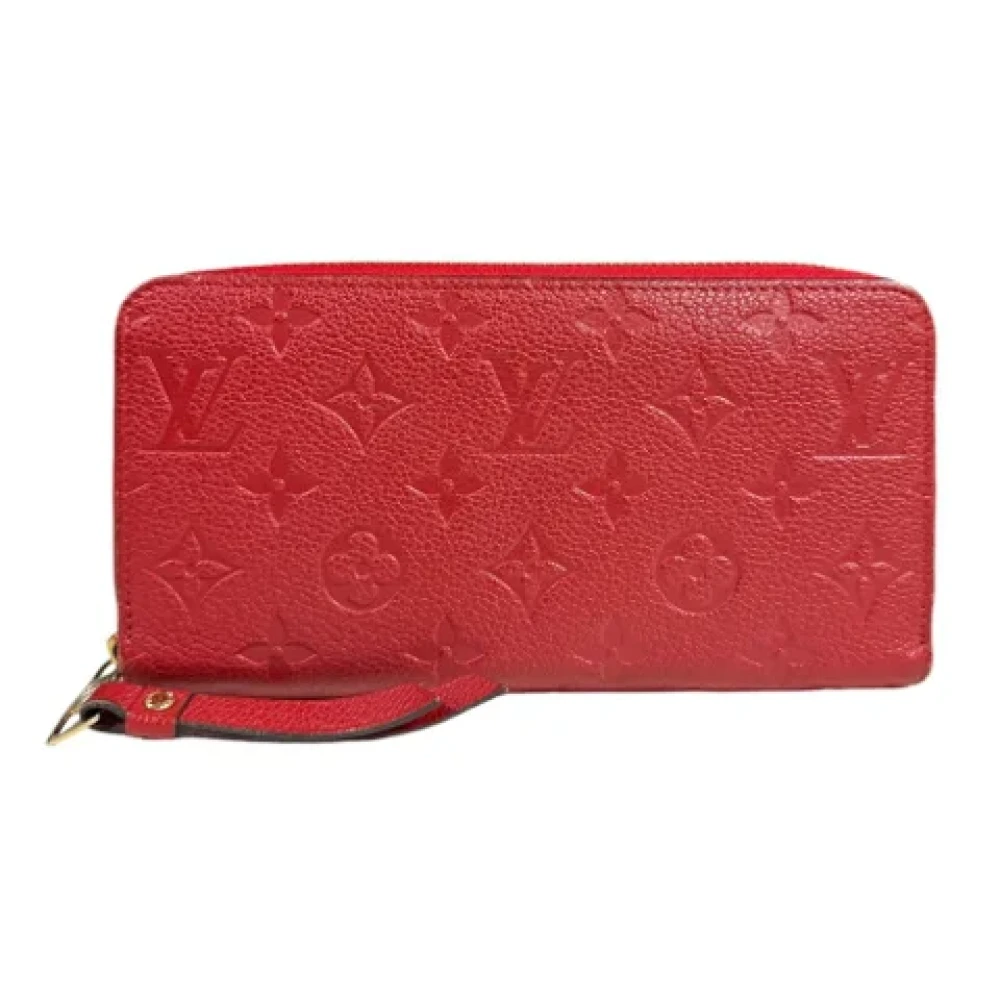 Louis Vuitton Vintage Pre-owned Leather wallets Red Dames
