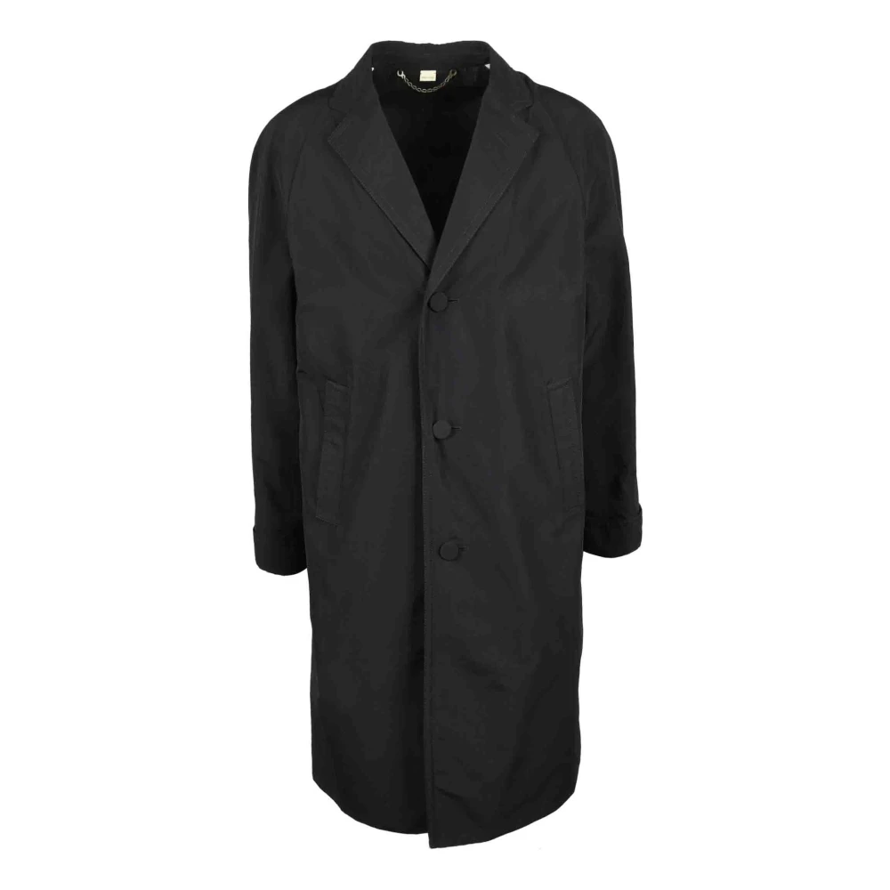 Gucci Stijlvolle Jas Katoenmix Black Heren
