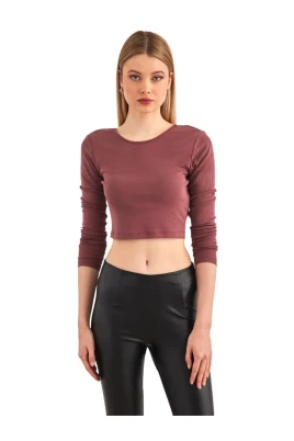 Kika Långärmad Cropped Top