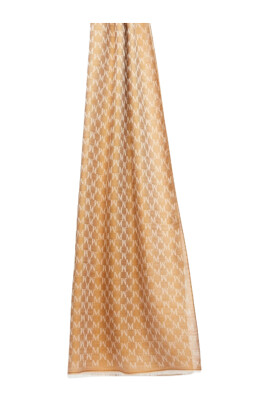 Foulard En Soie Max Mara - Bleu Marine - Occasion - Écharpe Femme Luxe