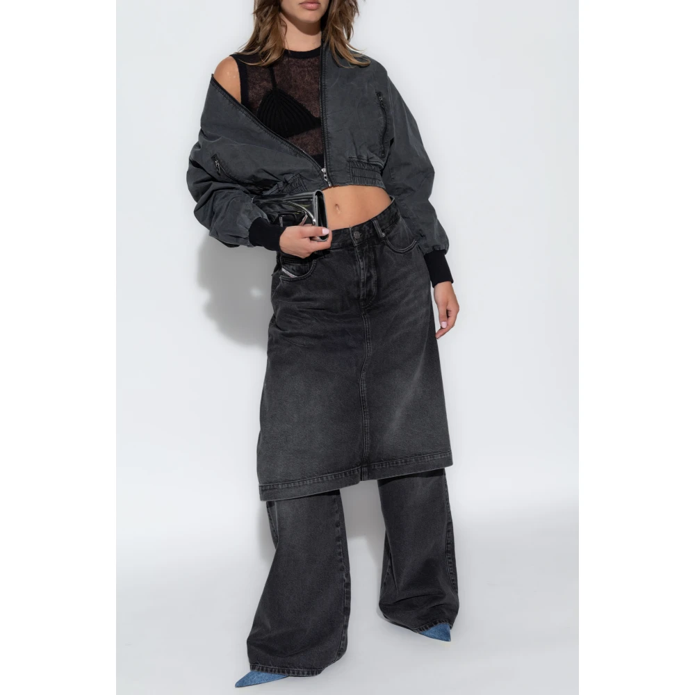Diesel G-Rail-P1 bomberjack Gray Dames