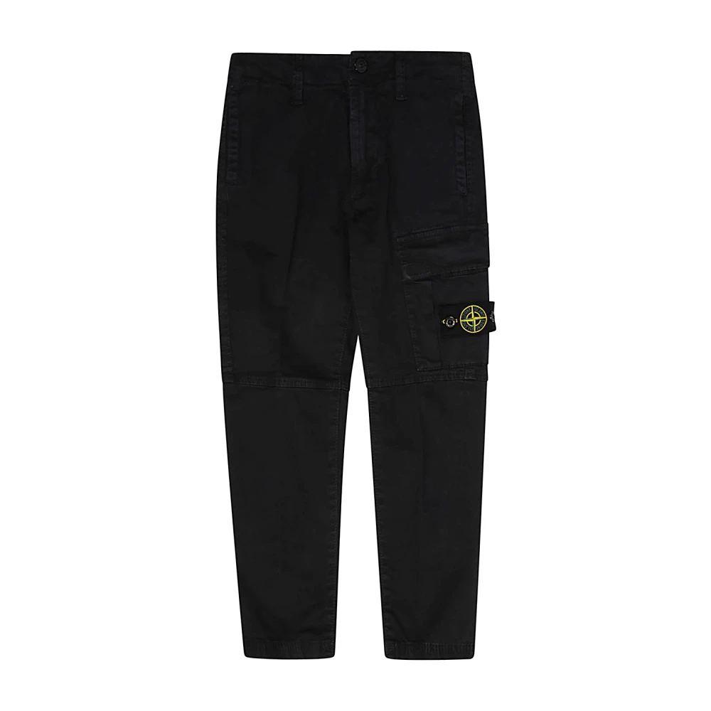 Stone Island Aw24 Byxor för Pojkar Black, Pojke