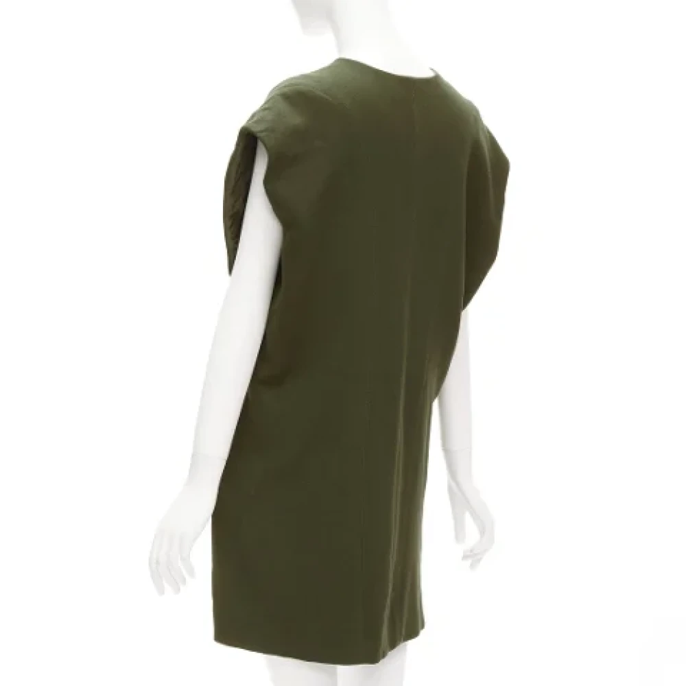 Marni Pre-owned Wool dresses Green Dames