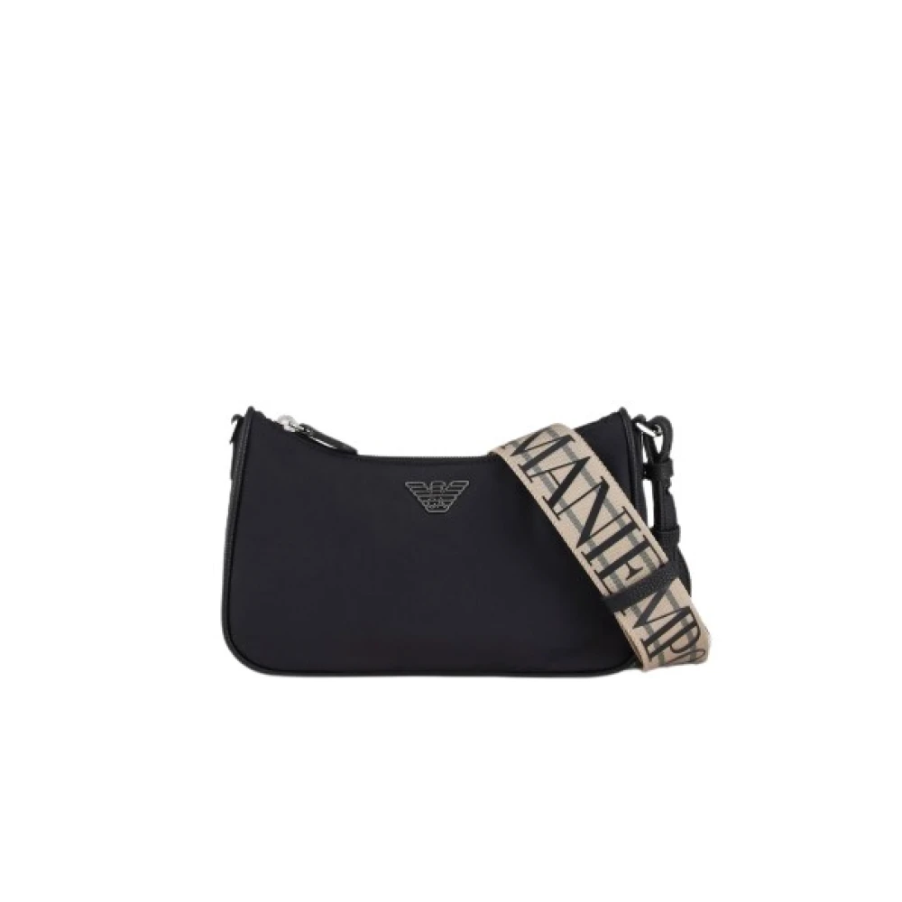 Emporio Armani Trendy Baguette Handtas van imitatieleer Black Dames