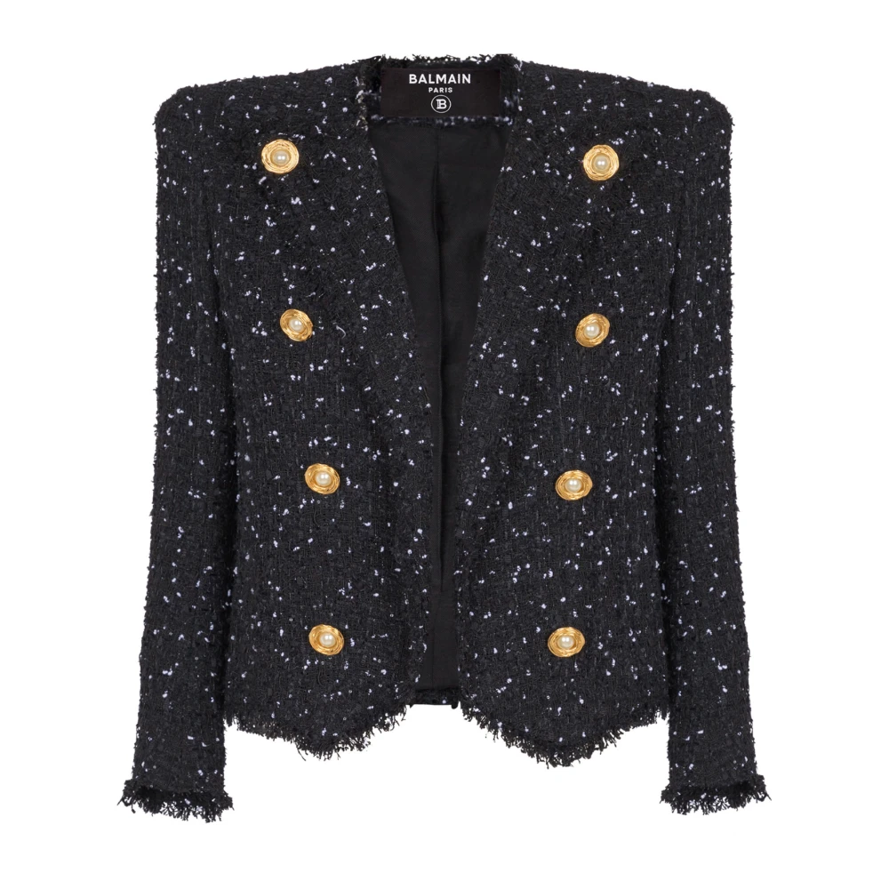 Jackets > Tweed Jackets - - Balmain - Modalova