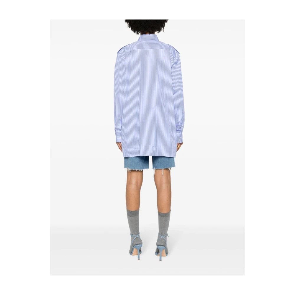 Msgm Blauw Casual Overhemd voor Mannen Blue Dames