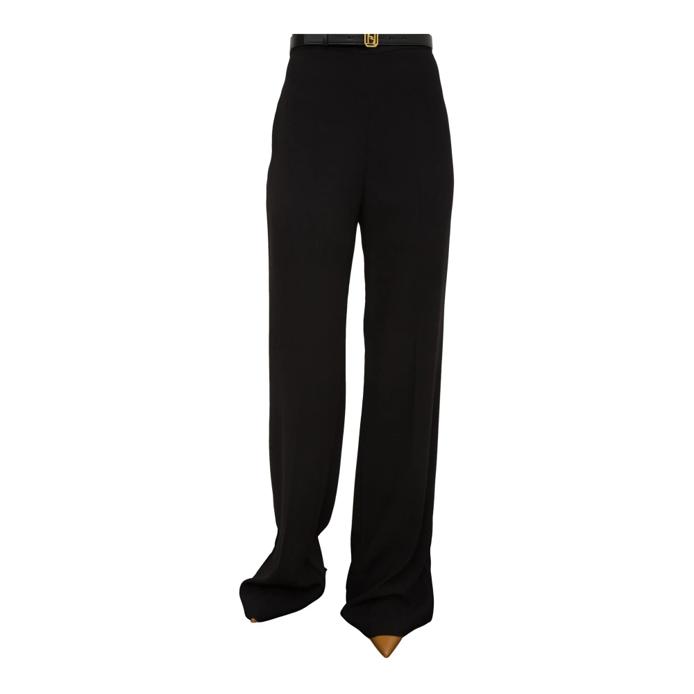 Elisabetta Franchi Stijlvolle Broek voor Vrouwen Black Dames