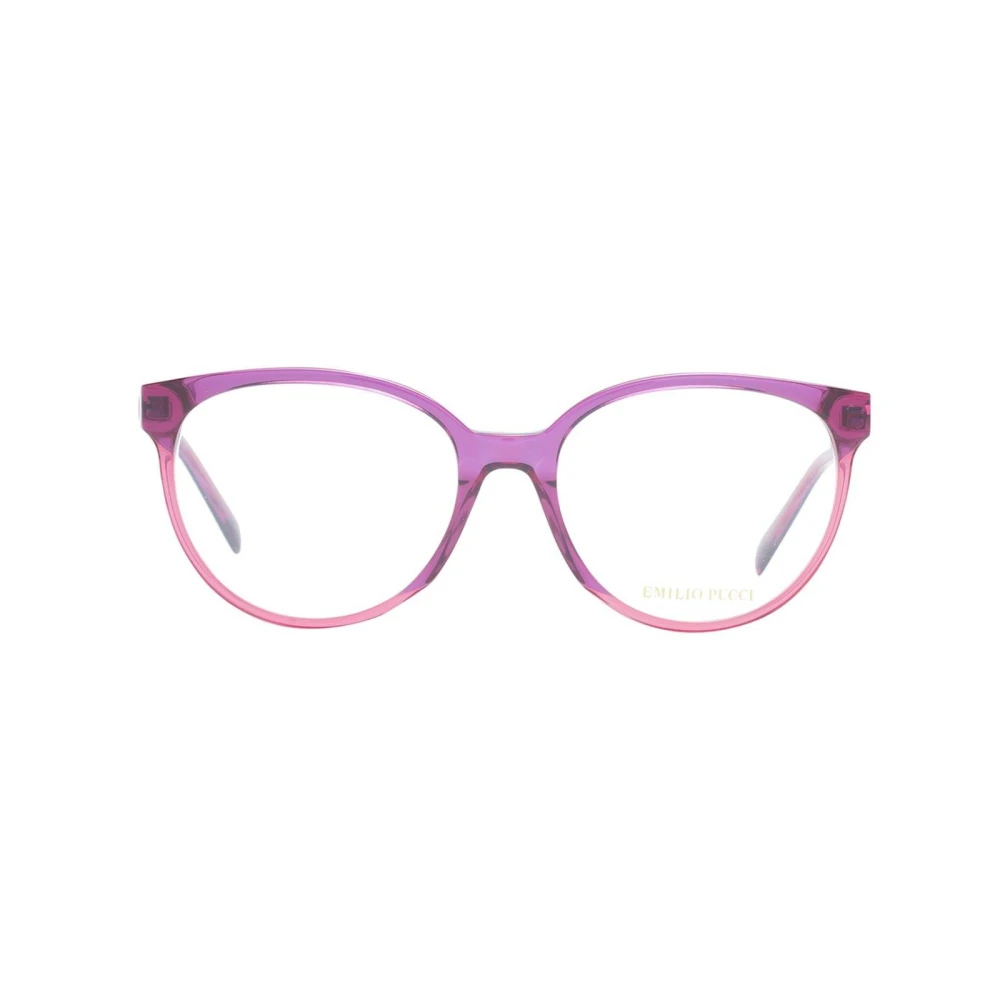 EMILIO PUCCI Paarse Dames Ronde Optische Monturen Purple Dames