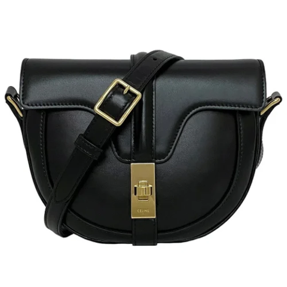 Celine Vintage Pre-owned Leather celine-bags Black Dames