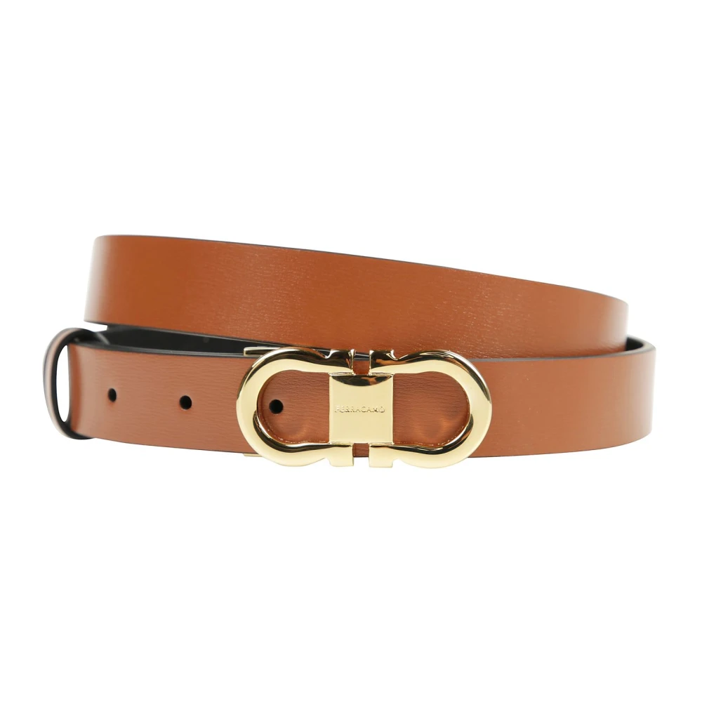 Salvatore Ferragamo Trendy Womens Belt Assortment Brown Dames