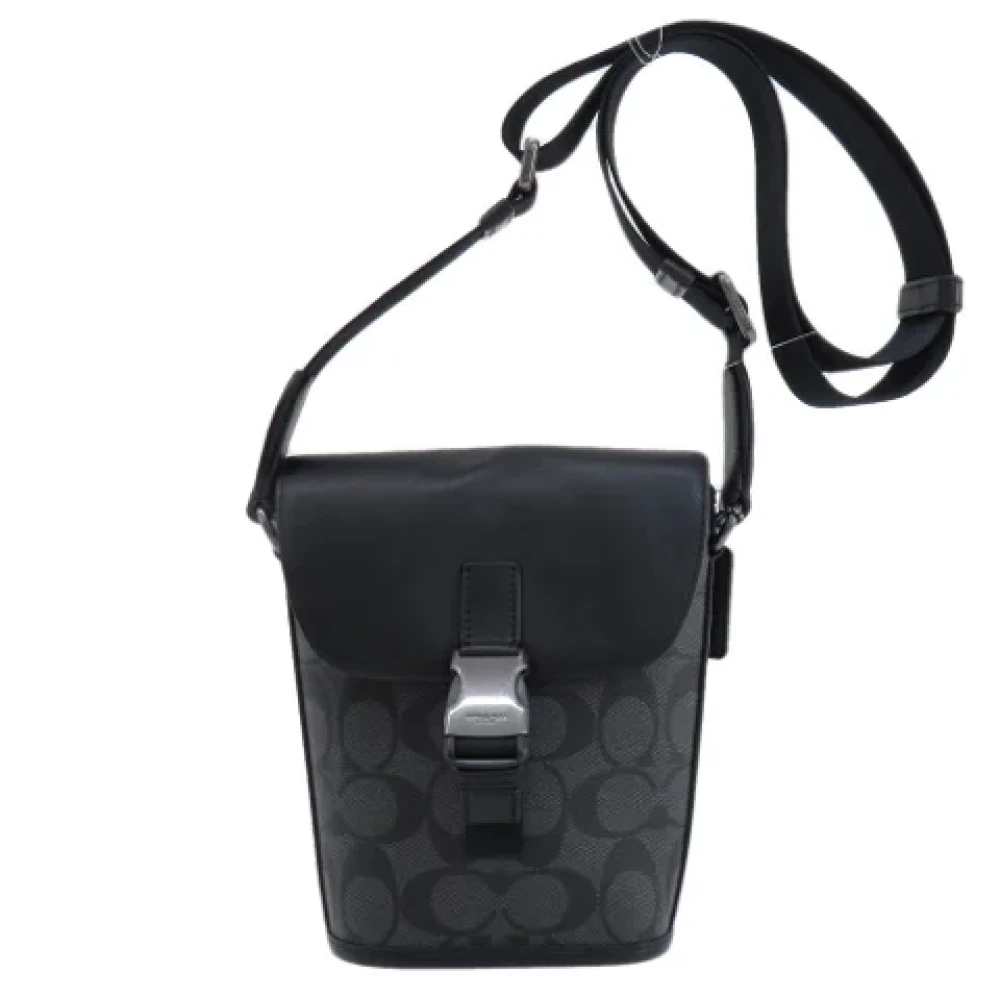 Coach Pre-owned Canvas shoulder-bags Black Dames