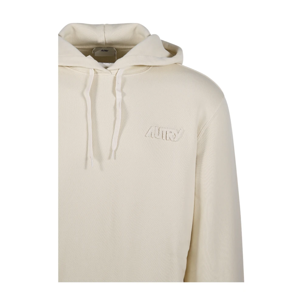 Autry Cream Jersey Hoodie Sweatshirt Beige Heren