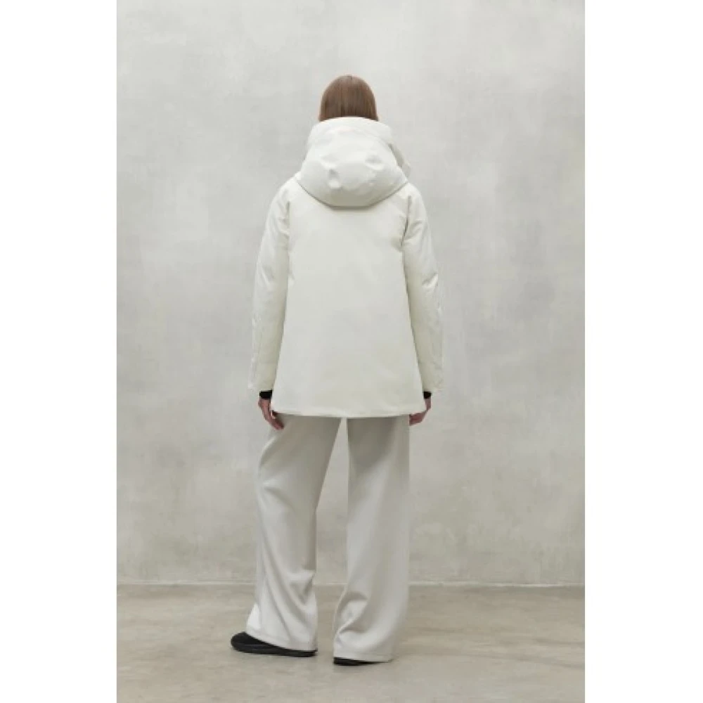 Ecoalf Winterjas met Capuchon White Dames