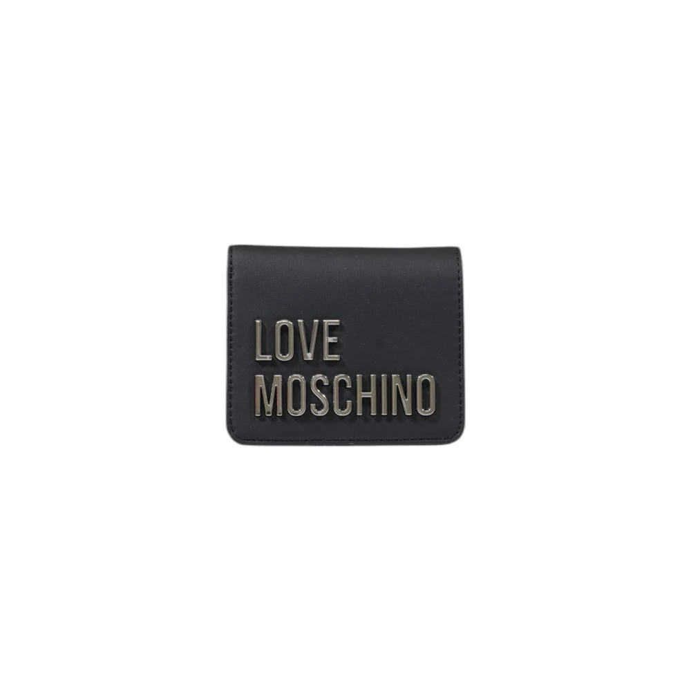 Love Moschino Grijze Polyethyleen Portemonnee Lente Zomer Collectie Gray Dames