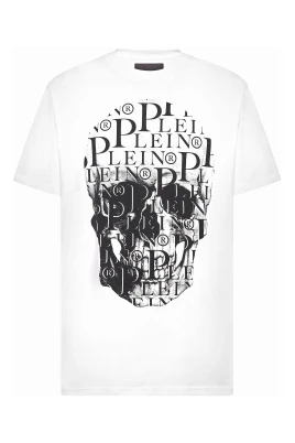 T-Shirt Rund Hals SS Tryck Dödskalle