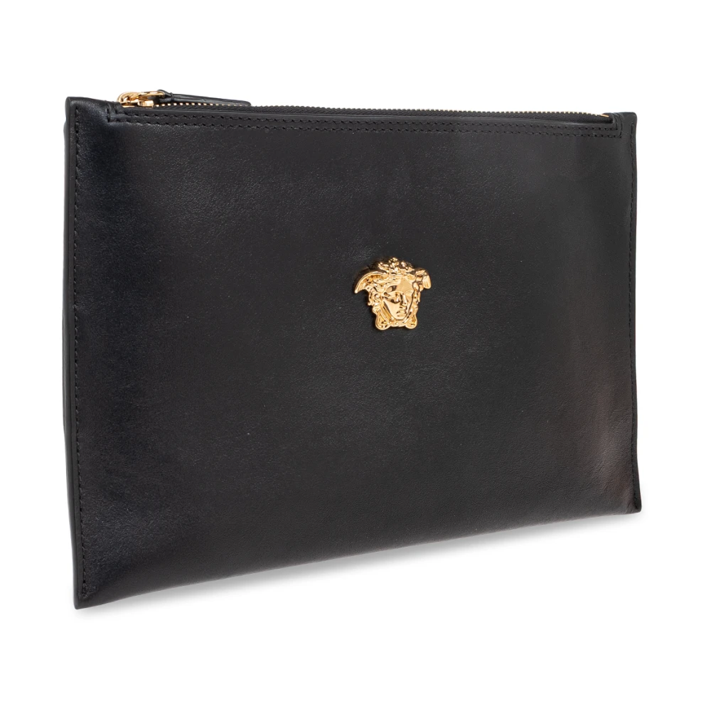 Versace Leren handtas Black Heren