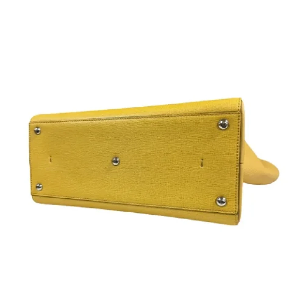 Fendi Vintage Pre-owned Leather fendi-bags Yellow Dames
