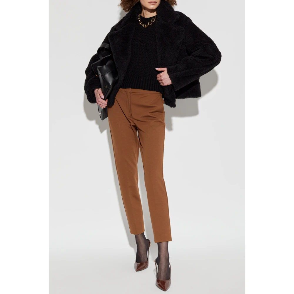 Max Mara Gekreukelde broek Pegno Brown Dames