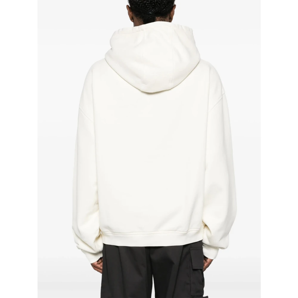 Rhude Vintage Racer Hooded Sweater White Heren