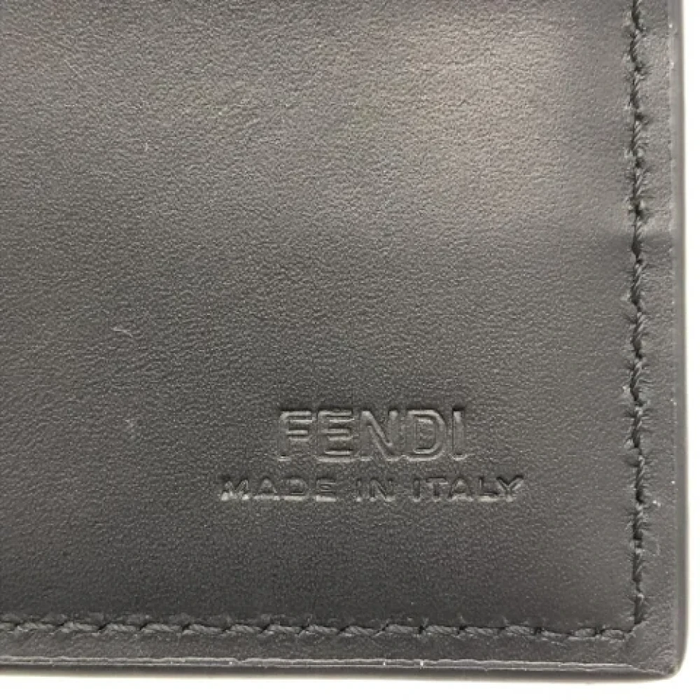 Fendi Vintage Pre-owned Leather wallets Black Dames