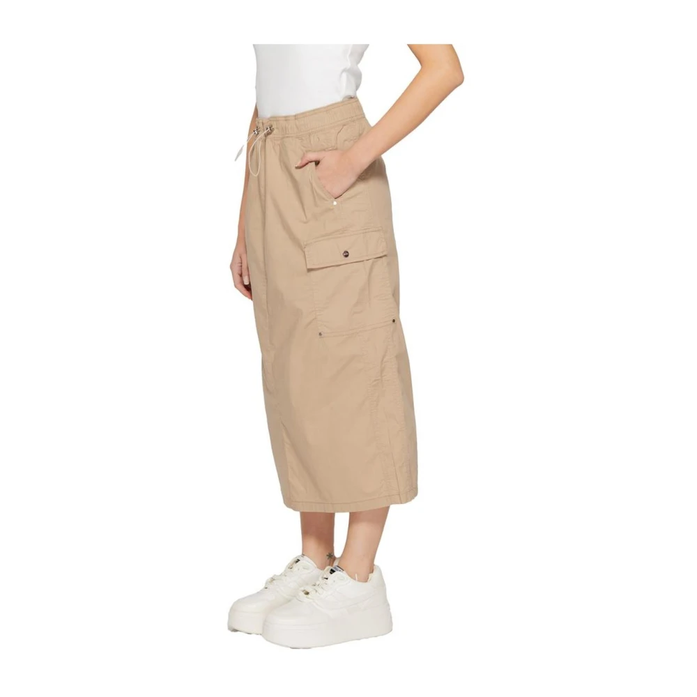 Street One Stijlvolle Lange Katoenen Rok Beige Dames