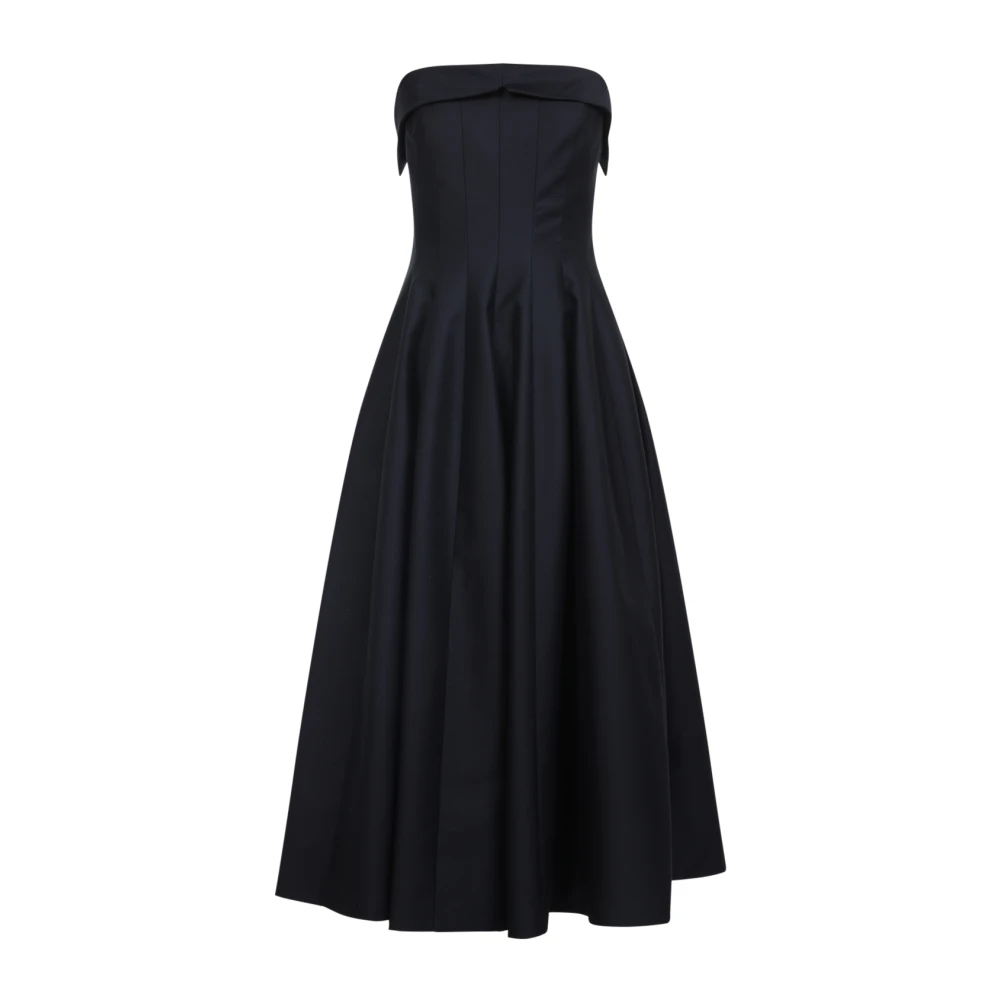 Alberta Ferretti Women's Black Luxury Dress Aw25 - Gowns - M- Dresses
