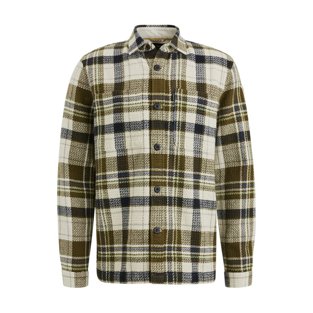 PME Legend Dobby Mattweave Lange Mouw Shirt Multicolor Heren