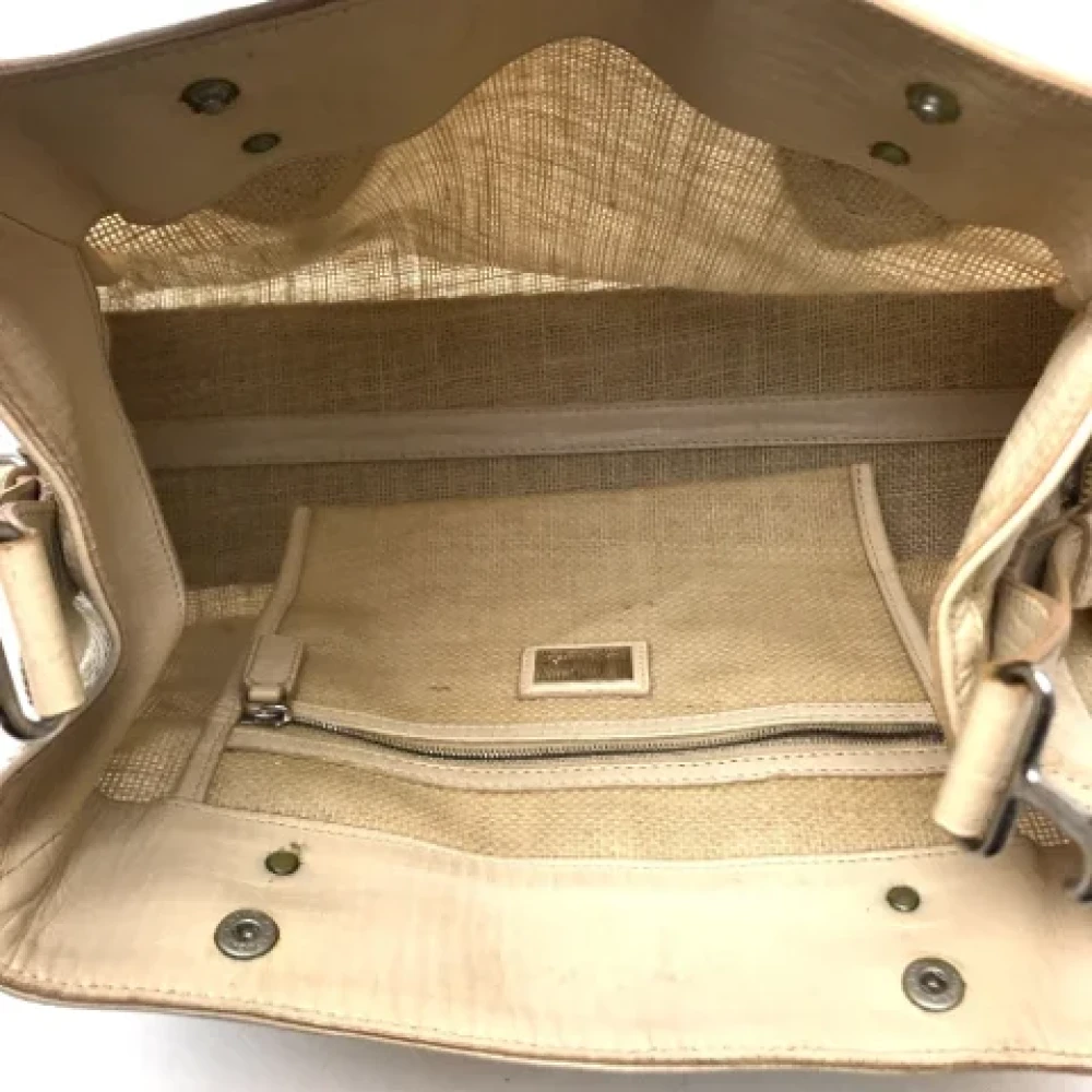 Fendi Vintage Pre-owned Fabric fendi-bags Beige Dames